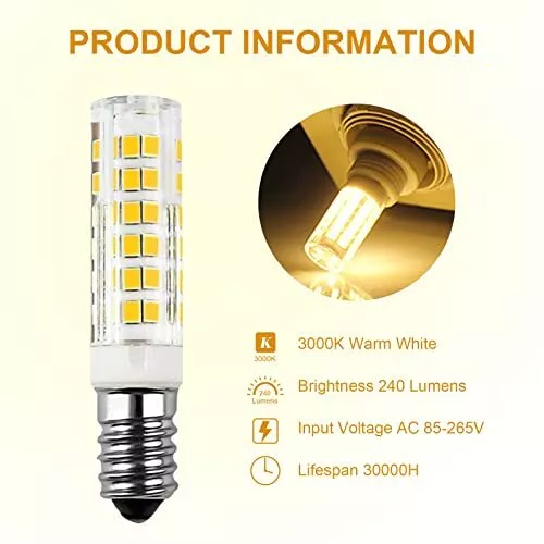 BeiLan 5pack E14 Ampoule LED 3W Équivalent Lampe Halogène/Incandescence 30W 2... 3