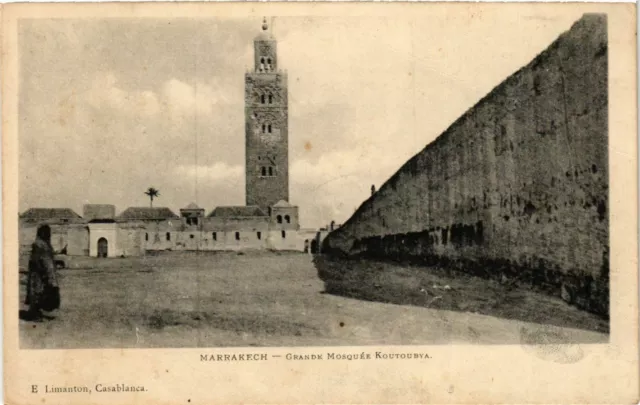 CPA AK Marrakech - Grande Mosquee Koutoubya MAROC (963653)