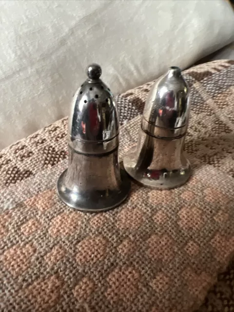 Vintage Antique Silver Plated Cruet Set / Salt And Pepper Mappin & Webb