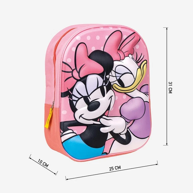 Zaino Asilo Minnie Paperina 3D Daisy Duck Originale Disney Scuola Materna Bimba