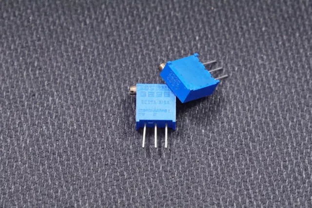 Lot of 2 x 3296X-1-222 Bourns Trimmer Potentiometer 2.2K Ohm 10% 1/2W 25 Turns