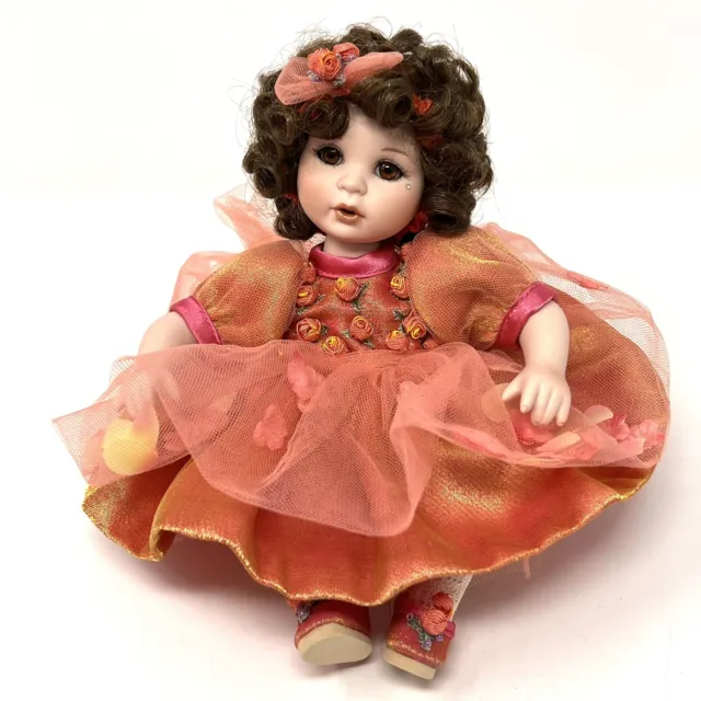 2003 Marie Osmond Porcelain Doll 'Remember Me Rose Bud' Tiny Tot 5" #2178