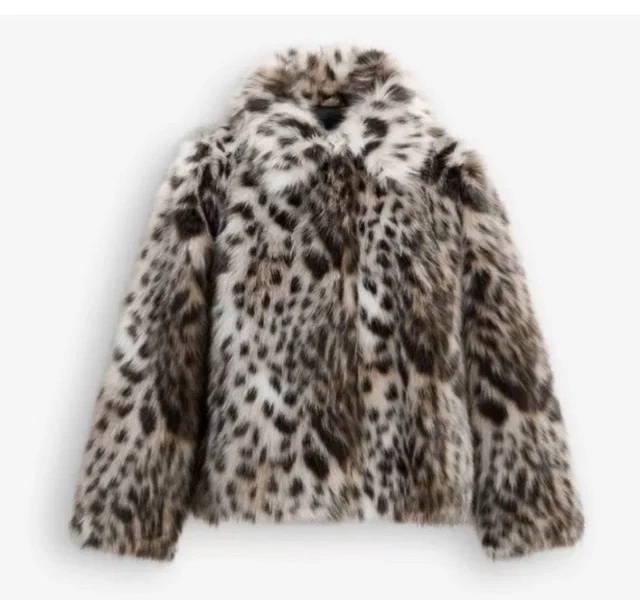 Fabulous ZARA Jacket UK L Cream fur toggle VW001 main image 0