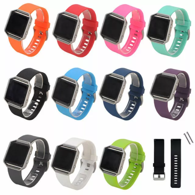 Replacement Band Silicone Gel Strap & Bracelet Wristband for FITBIT BLAZE Sport