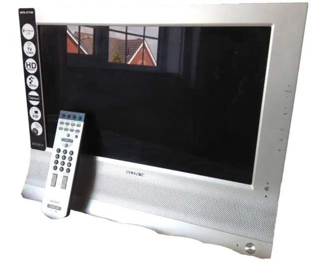 Sony MFM-HT75W 17" VGA DVI S-Video Display TV LCD RM-334 telecomando funzionante