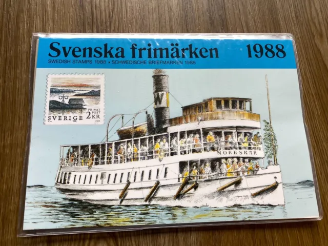 Schweden Jahrbuch 1988 postfrisch  Svenska Frimärken - Sverige Yearpack,komplett