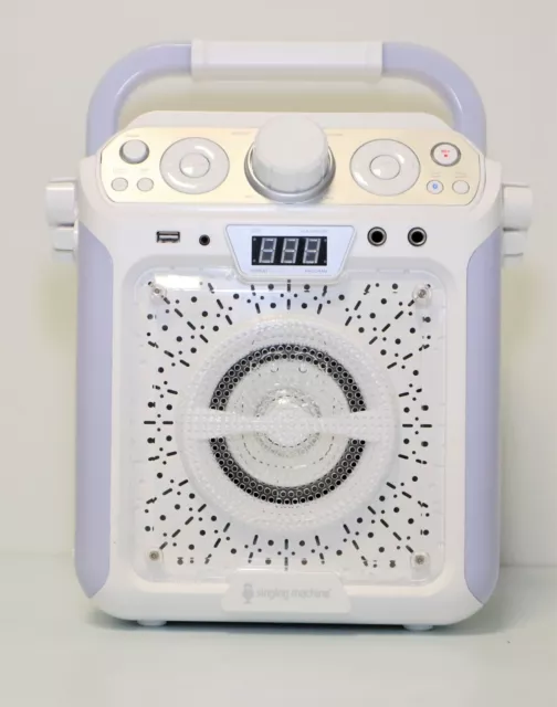 Singing Machine Karaoke-System SML682BTBK Groove Cube CDG, weiß