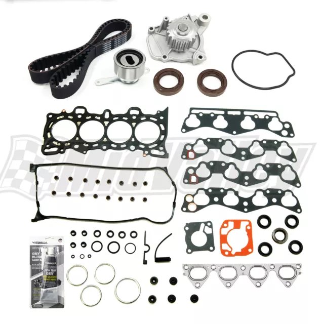 Head Gasket Set Timing Belt Kit With Water Pump for 1996-2000 Honda Civic 1.6L