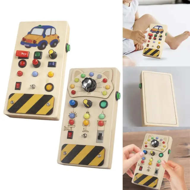 Lights Switch Busy Board Toys with Buttons Fine Motor Skill Sensory Toys