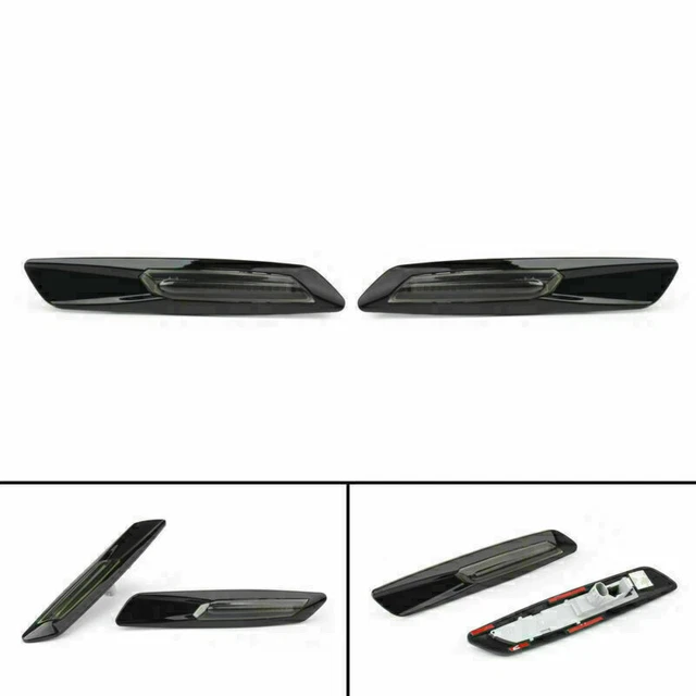 2pcs Amber 18LED Fender Side Marker Turn Signal Light For BMW 1/3/5 Series