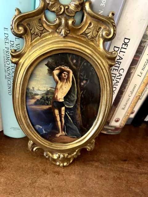 Il Martirio Di San Sebastiano Magnifico Dipinto Ad Olio Del Xviii Secolo