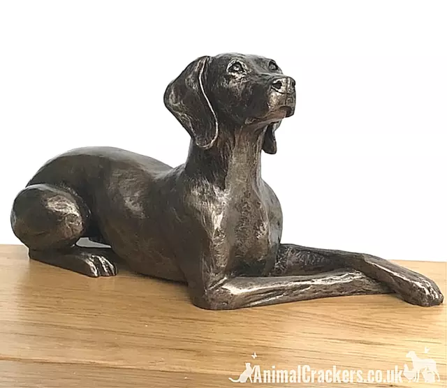 Weimaraner ornament figurine in cold cast bronze quality item by Harriet Glen