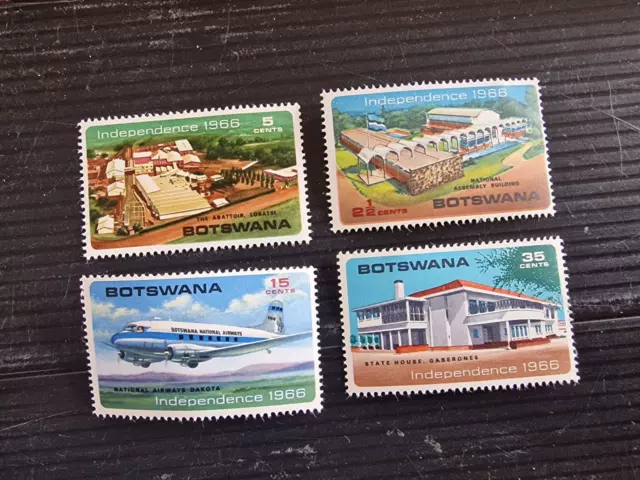 Botswana 1966 Sg 202-205 Independence Mnh