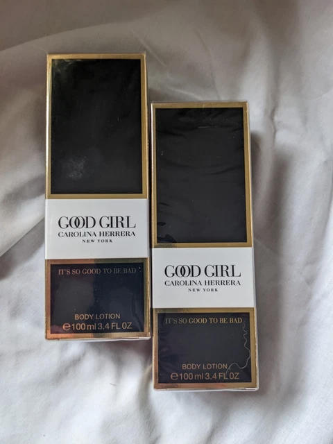 lot 2 carolina herrerra good girl body lotion 3.4 oz perfume