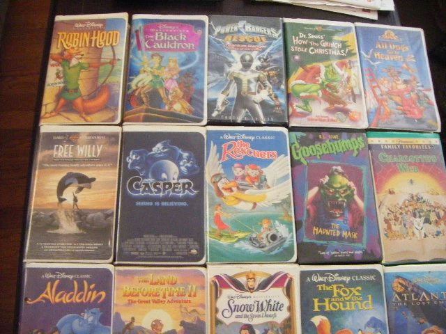 16 WALT DISNEY Classic Disney Movies VHS Tapes Disney VHS Animated 16-walt-disney-classic-disney-movies-vhs-tapes-disney-vhs-animated
