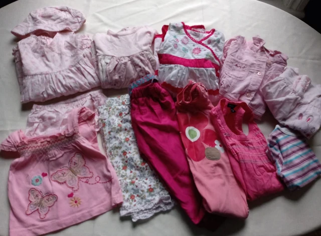 Baby Girls 3-9 months bundle Pink Floral M&S John Lewis Zara Next Mothercare