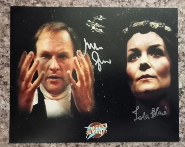 Julian Glover And Isla Blair "Blake's Seven" Hand Signed 8"X10" Photo AFTAL #216