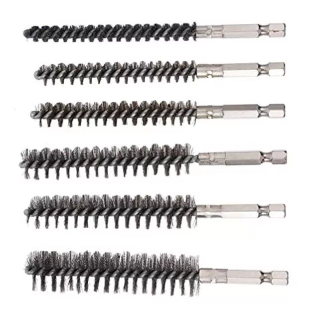 12 Pcs Pipe Brush Hair Brush Round Wire Hair Brush Pipe Cleaner Brush 9mm3982