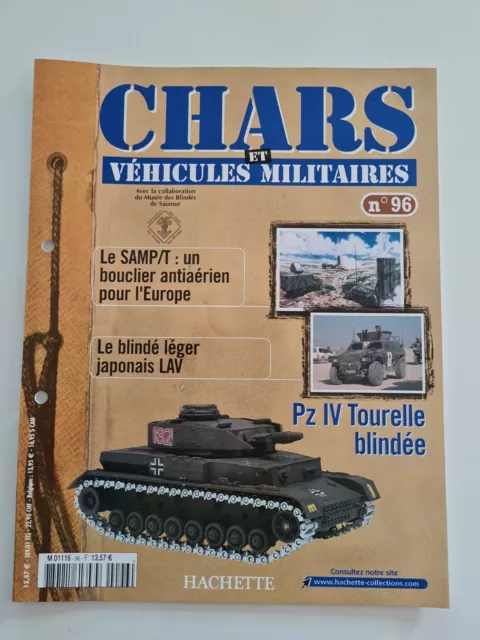 Fascicule Seul Solido Militaire Char Pz Iv Tourelle Blindée N°96 Hachette