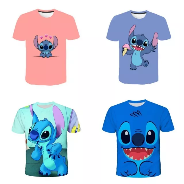 Soft And Comfortable Children's Casual Short Sleeve T-shirt With Cartoon Print