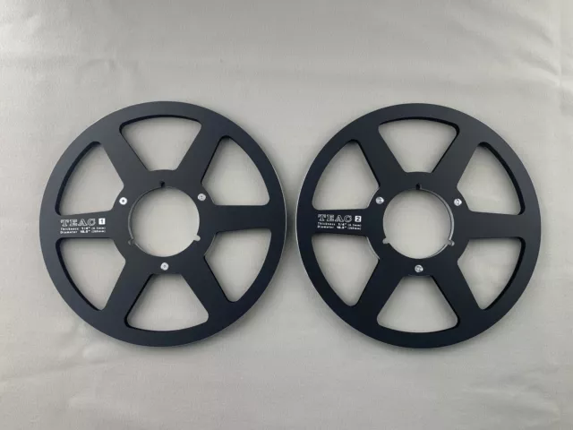 One Pair High quality Black TEAC Tape Reel For 10.5'' 1/4'' Tape Recorder