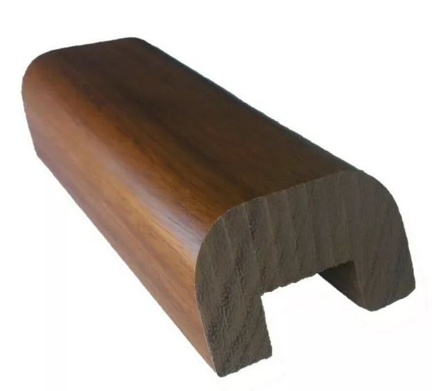 Corrimano in legno per scala  Misure: 300x0,60x0,35 cm. di spessore, NUOVO