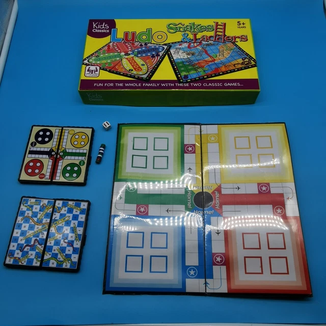 Little Berry Ludo Game for Kids 2-in-1 Snakes & Ladders and Ludo Board 14x14 F