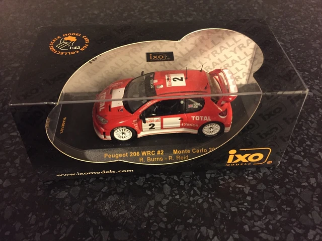 IXO Peugeot 206 XS Rallye Hautes-Alpes 2007 – Modèle Réduit 1:43 Ogier/Ingrassia, Neuf