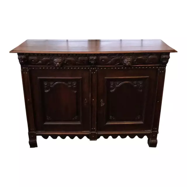 19th Century French Renaissance Carved Buffet