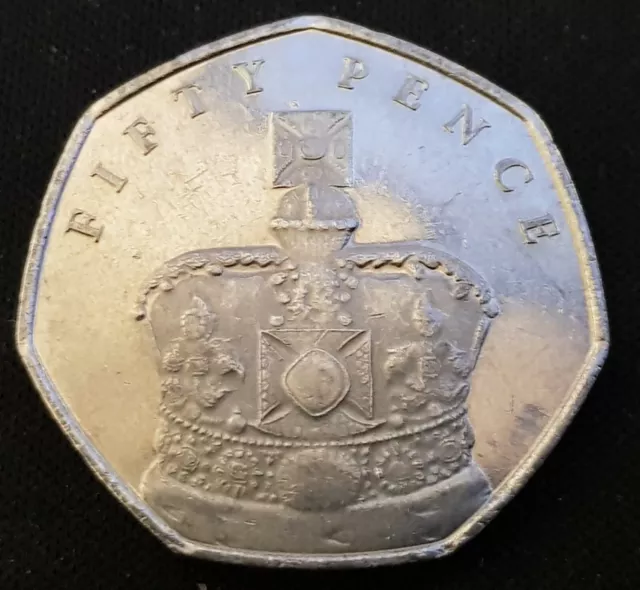 Pièce de 50 p saphir saphir couronne impériale 2018 EF