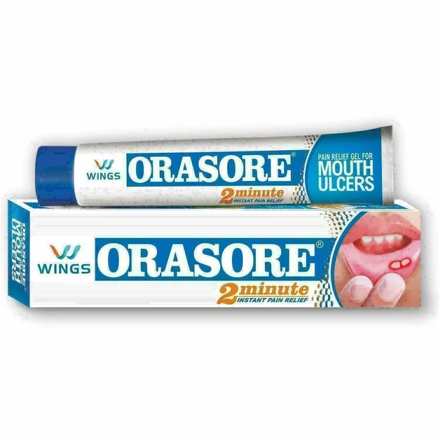 Paquet De 2 X 12gm Orasore Bouche Gel Crème Pour Ulcère Et Plaie Gorge Remove