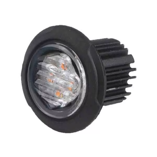 R65 Micro LED Amber Warning Light - 12/24V