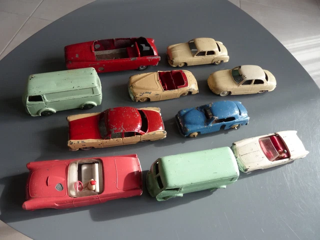 Lot De 10 Voitures Dinky Toys Quiralu  Solido Demontable Cij Dans L'etat