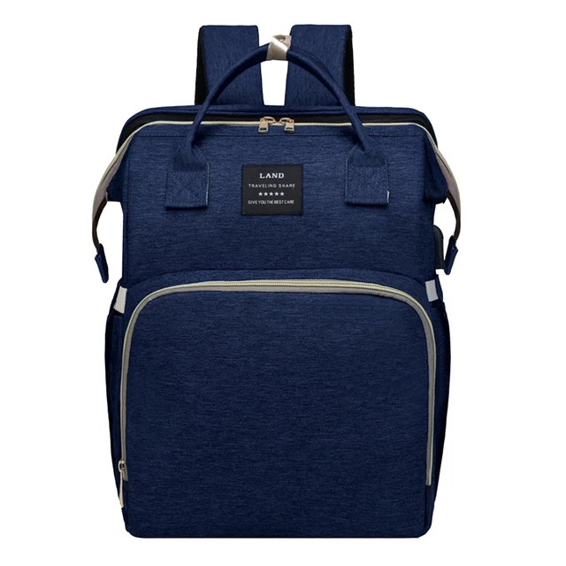 Land Traveling Share Diaper Bag Backpack Blue