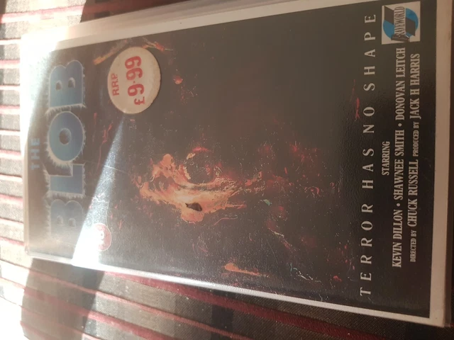 vhs the blob video ex rental big box original