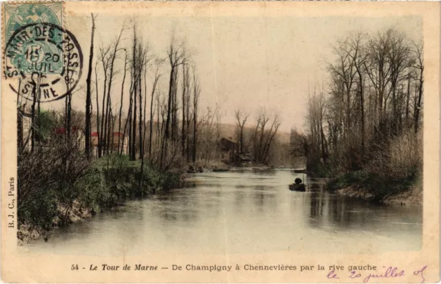 CPA Le Tour de Marne - From Champigny to Chennevieres by the Left Bank (1352032)