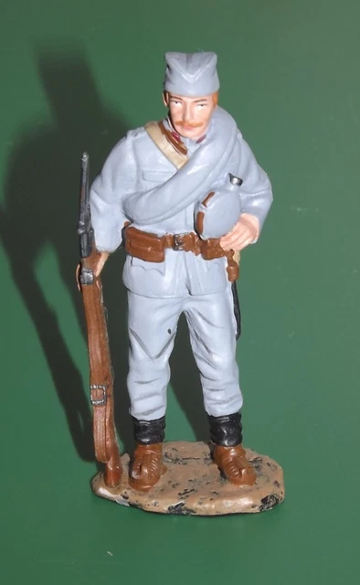 Figurine Collection Soldats – Fantassin Serbe 1914, Échelle 1:32, Étain Peint, Hachette – Pour Collectionneurs