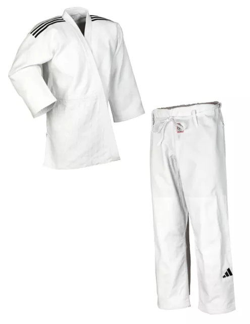 IJF Judoanzug  adidas® Champion III  Wettkampfanzug, weiß 160-200 reg/slim