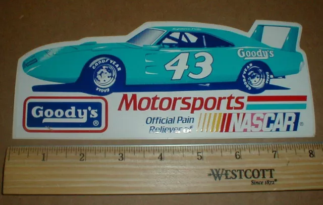 1970 Plymouth Superbird Roadrunner Wingcar new racing decal sticker Petty