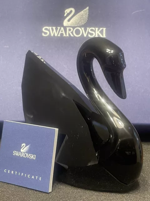 SWAROVSKI Jet Black Swan 2011 SOULMATES  # 1098643 Mib Complete Separate