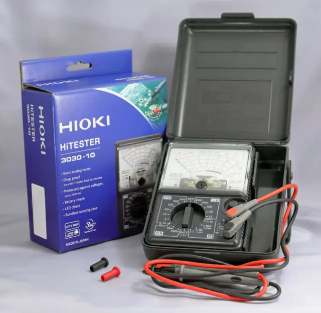 Hioki 3030-10 Analog Multimeter Hitester Drop Shock Proof Meter  ✦Kd