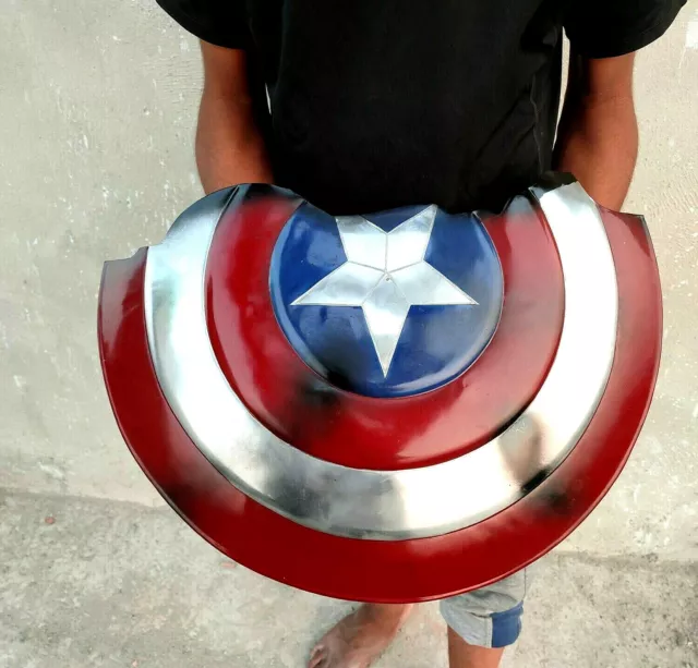 Captain America Broken Shield  Metal Prop Replica - Avengers Endgame Halloween