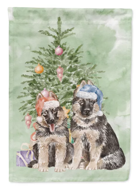 German Shepherd Christmas Presents and Tree Flag Garden Size CK8236GF