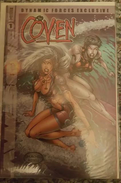 The Coven #1 (1997) Awesome Comics  Churchill Dynamic Forces Exclusive Variant