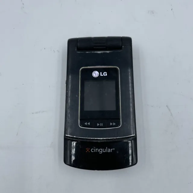 LG CU500 - Black ( AT&T / Cingular )  Cellular Flip Phone Untested