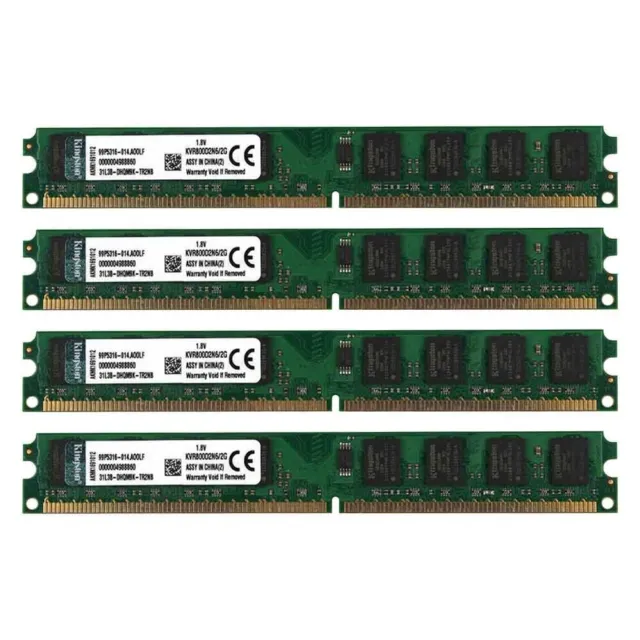 Original Kingston 8GB 4GB 2GB DDR2 800Mhz PC2-6400U KVR800D2N6/2G Memory RAM UK 2