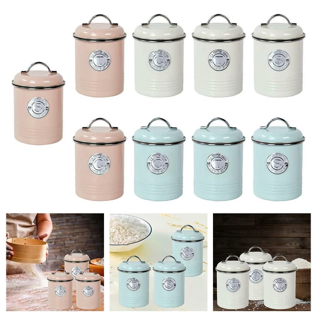 Barattoli da cucina Set 3 pezzi Bellissimi ermetici per snack tè caffè