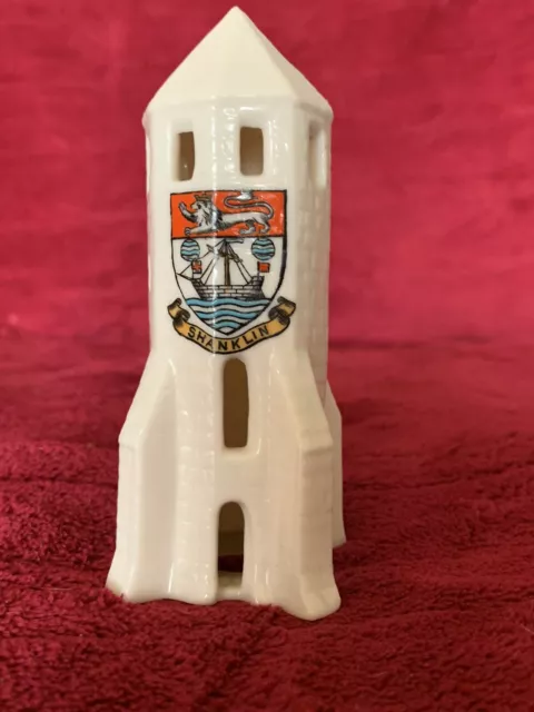 WH GOSS porcelain model of Blackgang Tower St Catherine Hill