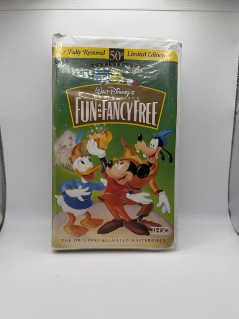 FUN AND FANCY Free (VHS, 1997) Walt Disney Masterpiece 50th Anniversary ...