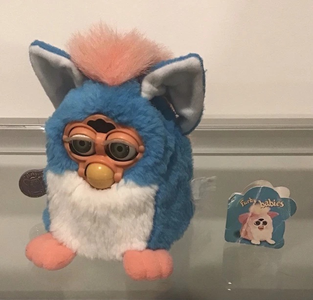 Rare Furby Bébé Rose Original 2000 - Tiger Electronics - Avec étiquette - 13cm